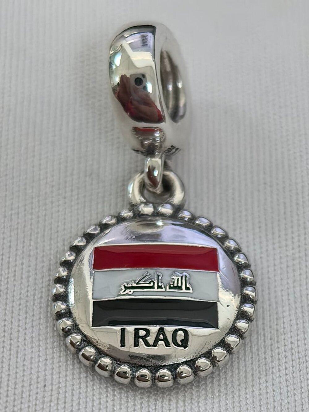 Pandora IRAQ Exclusive Dangle Charm Pendant, S925 Silver Jewelry